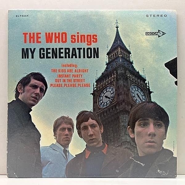 レコードメイン画像：レアな美盤!! USオリジナル 初版 黒ツヤ THE WHO My Generation ('66 Decca) ザ・フー／マイ・ジェネレイション 1st デビュー 米 初回 LP