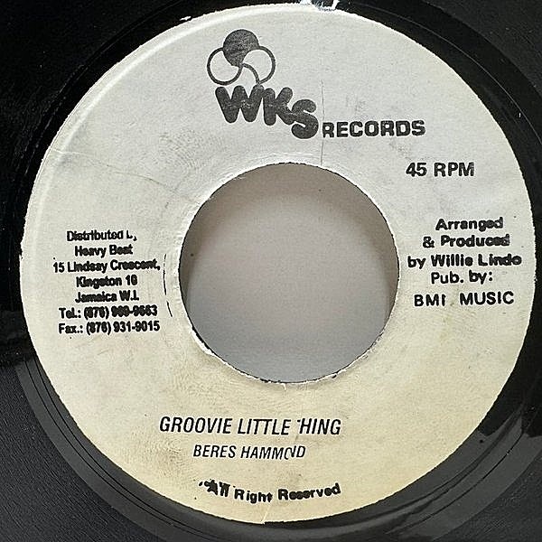 レコードメイン画像：シンセ飛び交う穏やかでマイルドな多幸感！JAプレス 7インチ BERES HAMMOND Groovy Little Thing (WKS) ベレス・ハモンド 45RPM.