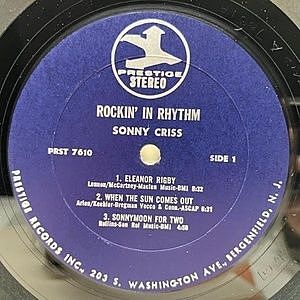 SONNY CRISS / Rockin' In Rhythm (LP) / Prestige | WAXPEND