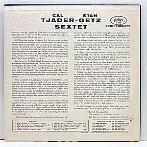 CAL TJADER / STAN GETZ / Cal Tjader Stan Getz Sextet (LP