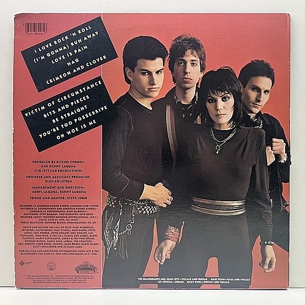 Joan Jettレコード 希少］Joan Jett And The Blackhearts レコード - メルカリ