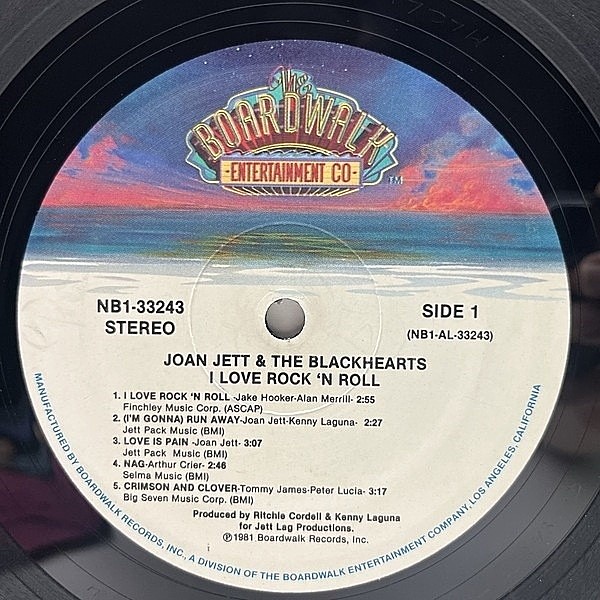 JOAN JETT and THE BLACKHEARTS / I Love Rock 'N Roll (LP