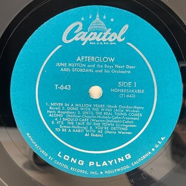 爆買い 英語 / (LP) Afterglow / HUTTON JUNE Capitol RECORDS WAXPEND | 洋楽