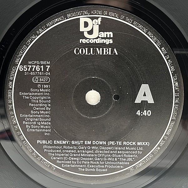 PUBLIC ENEMY / Shut 'Em Down (Remix) (7) / Def Jam | WAXPEND