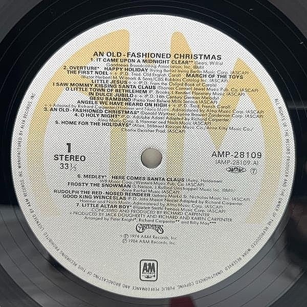 CARPENTERS / An Old-Fashioned Christmas (LP) / A&M | WAXPEND