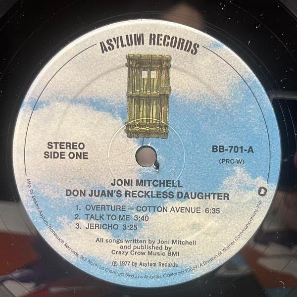 JONI MITCHELL / Don Juan's Reckless Daughter (LP) / Asylum