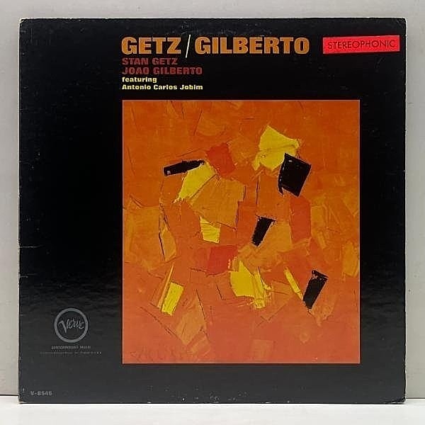 レコードメイン画像：良好盤!! 深溝 USオリジナル STAN GETZ JOAO GILBERTO feat. ANTONIO CARLOS JOBIM ('64 Verve) ゲッツ ジルベルト 米 初回プレス LP