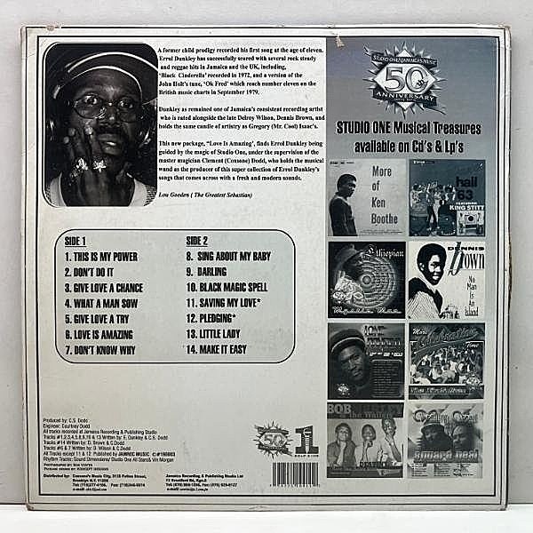 ERROL DUNKLEY / Love Is Amazing (LP) / Studio One | WAXPEND RECORDS