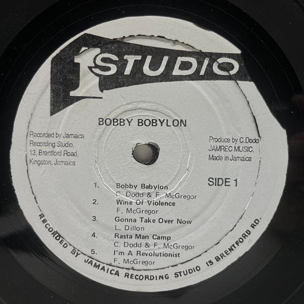 FREDDIE MCGREGOR / Bobby Bobylon (LP) / Studio One | WAXPEND