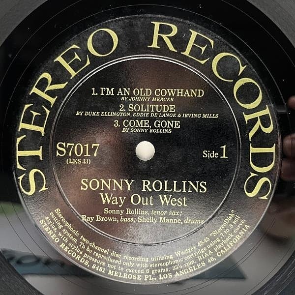 SONNY ROLLINS WAY OUT WEST usレコード Sonny Rollins – Way Out West – CD (Paper Sleeve, Album