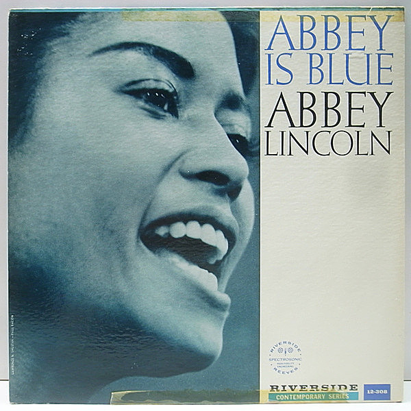レコードメイン画像：美盤!! 完全オリジナル 青小 MONO 深溝 ABBEY LINCOLN Abbey Is Blue ('59 Riverside) KENNY DORHAM, WYNTON KELLY, SAM JONES