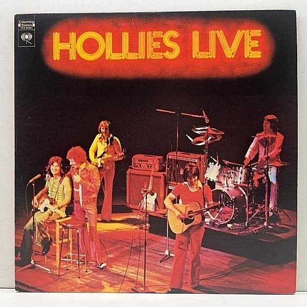 レコードメイン画像：【ニュージーランドでの実況録音盤】良好!! CAオリジナル THE HOLLIES Live ('76 Columbia) ザ・ホリーズ BRITISH INVASION ガレージ