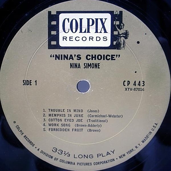 NINA SIMONE / Nina's Choice (LP) / Colpix | WAXPEND RECORDS