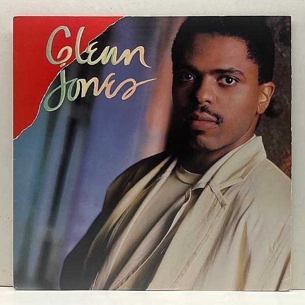 レコードメイン画像：【TR-808ビート際立つ濃厚R&B名曲ほか】Cut無し!良好! USオリジナル GLENN JONES Same ('87 Jive) 専用インナー付属 グレン・ジョーンズ LP