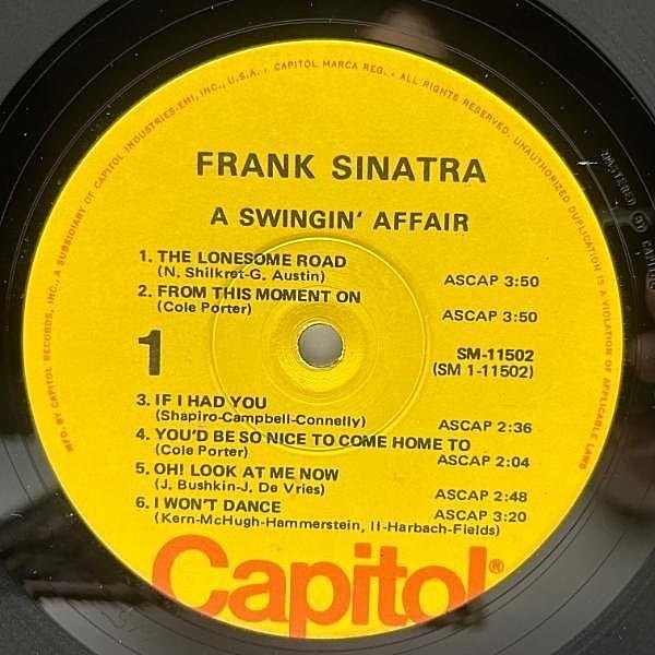 SWING EASY フランク・シナトラ　LPレコード　SJ選定ゴールドディスク SWING EASY フランク・シナトラ LPレコード SJ選定ゴールド