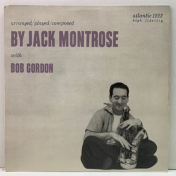 レコードメイン画像：レアな美品!! MONO 初版 黒銀ラベル 深溝 JACK MONTROSE With BOB GORDON Arranged / Played / Composed ('55 Atlantic) Shelly Manne