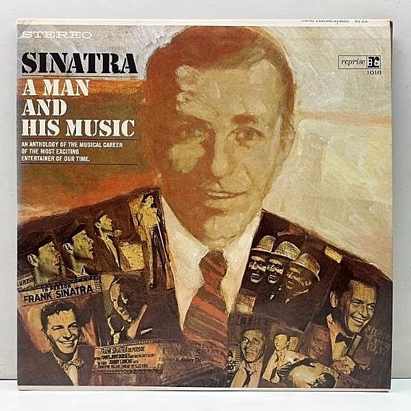 レコードメイン画像：美品 2LP US初期プレス W無し 2色ラベ FRANK SINATRA A Man And His Music ('68 Reprise) フランク・シナトラ 名唱を網羅した32曲入り大作