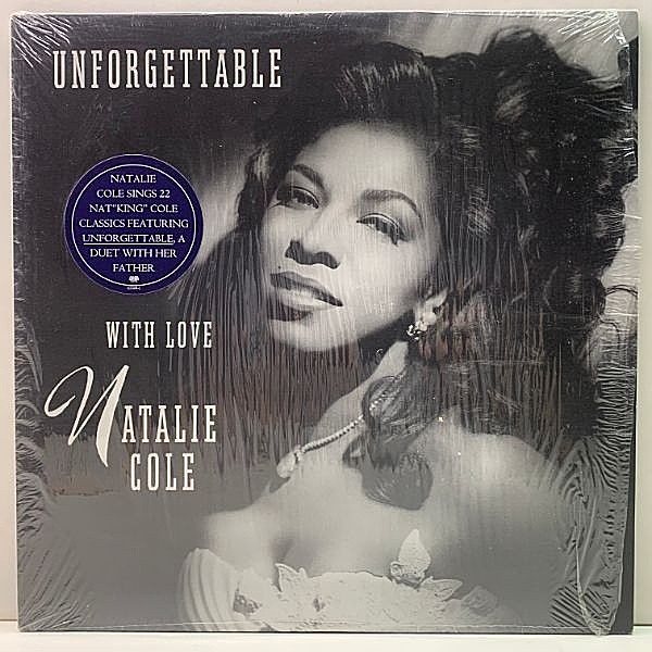 レコードメイン画像：入手難 ハイプステッカー残!シュリンク美品! 稀少アナログ '91年 USオリジナル NATALIE COLE Unforgettable With Love 亡き父との共演