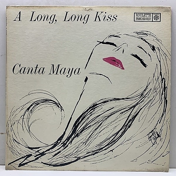 レコードメイン画像：【幻のシンガー、唯一の作品】USオリジナル MONO 深溝 CANTA MAYA A Long Long Kiss ('59 Roulette) cond.&arr. Bernie Landes