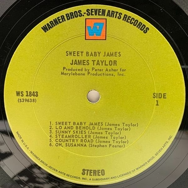 美品! 1970年発売 US盤 シュリンク付 ジェイムス・テイラー James Taylor The Warner Bros. Albums 1970-1976 180g 6LP Box