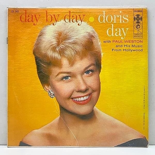 レコードメイン画像：良再生!! MONO 初版 6eye 深溝 USオリジナル DORIS DAY Day By Day ('56 Columbia) 絶品のバラードを綴った癒しの名盤 || 米 初回 モノラル