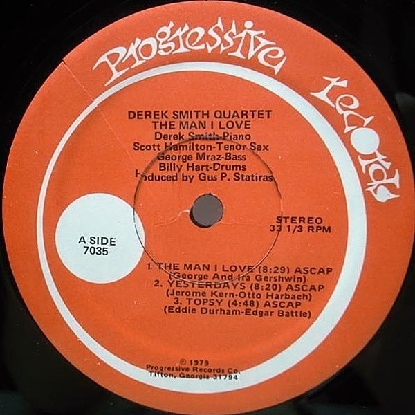 DEREK SMITH / The Man I Love (LP) / Progressive | WAXPEND