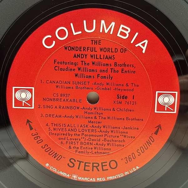 andy.williams.レトロな中古LPレコード７枚海外版とにかく良曲が一杯 2025年最新】Yahoo!オークション -andy williams(レコード)の