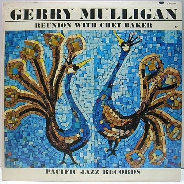 レコードメイン画像：美品 MONO / GERRY MULLIGAN Reunion With Chet Baker (CAPITOLプレス RECORD CLUB) Henry Grimes, Dave Bailey