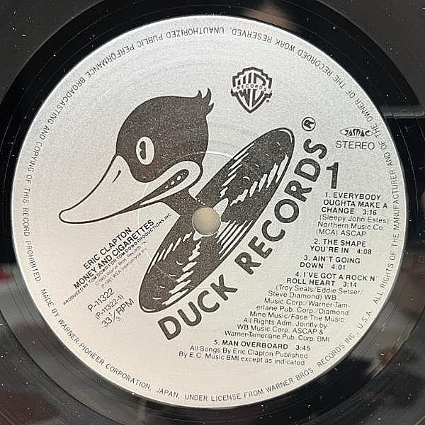 ERIC CLAPTON / Money And Cigarettes (LP) / Duck | WAXPEND RECORDS