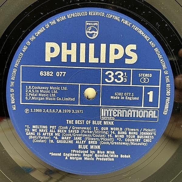 BLUE MINK / The Best Of Blue Mink (LP) / Philips | WAXPEND
