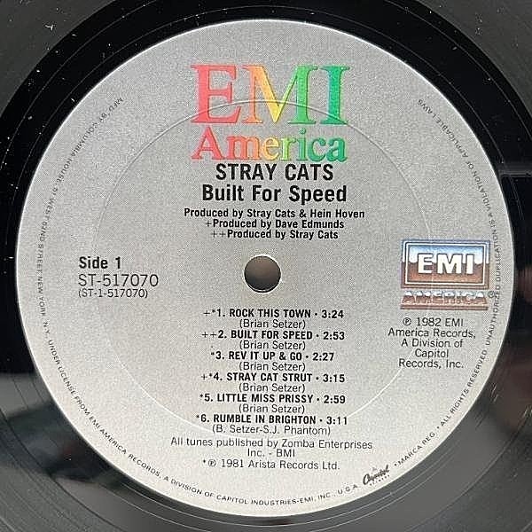 ストリート・ラッツ [CD] STRAY CATS / Built For Speed (LP) / EMI America | WAXPEND