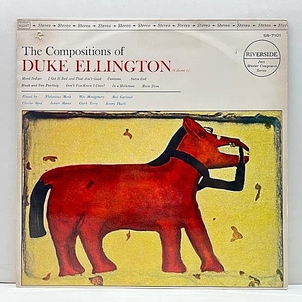レコードメイン画像：良好盤!! 銀リール 深溝 FBペラ Compositions Of Duke Ellington (Riverside SR 7101) JPN 60s 国内初出 w/ Red Garland, Wes Montgomery