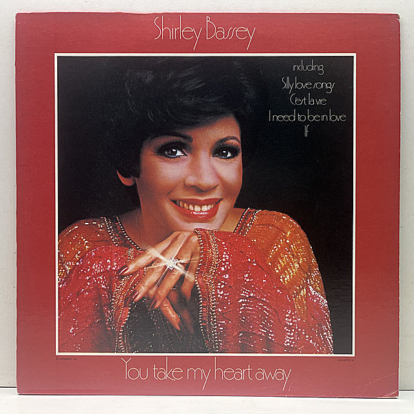 レコードメイン画像：【極上メロウバラード収録の隠れた逸品】USオリジ SHIRLEY BASSEY You Take My Heart Away ('77 United Artists) Soul Jazz Funk 良作