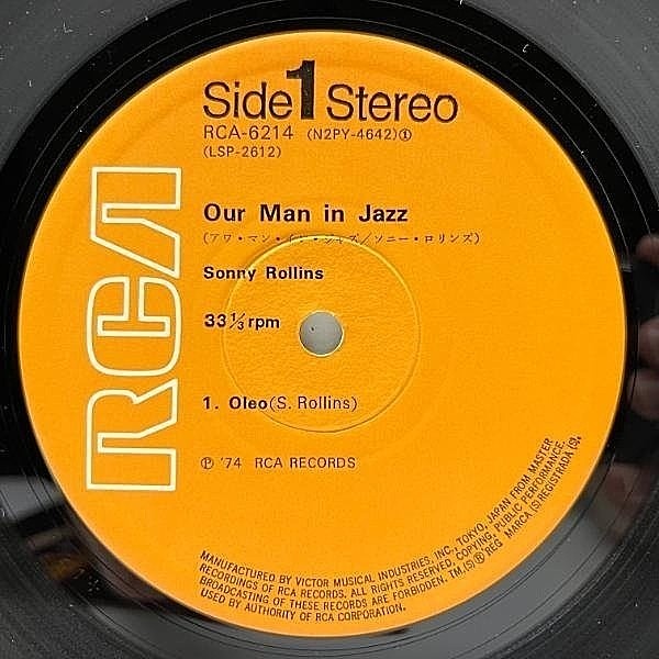 SONNY ROLLINS / Our Man In Jazz (LP) / RCA | WAXPEND RECORDS