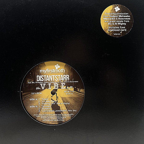 レコードメイン画像：UKプレス 12インチ DISTANTSTARR The Vibe E.P. (My First Moth / MFM 015) HUDSON MOWHAWKE prod アングラメロウ 傑作 ディスタントスター