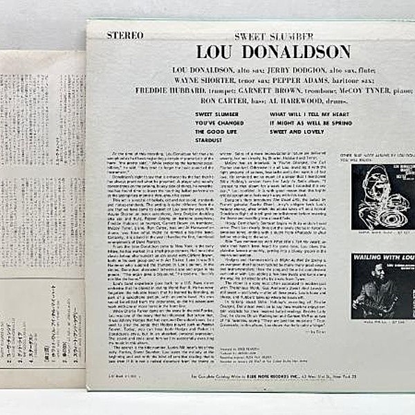 Lou Donaldson Sweet Slumber Blue Note GXF-3068 Japan VINYL