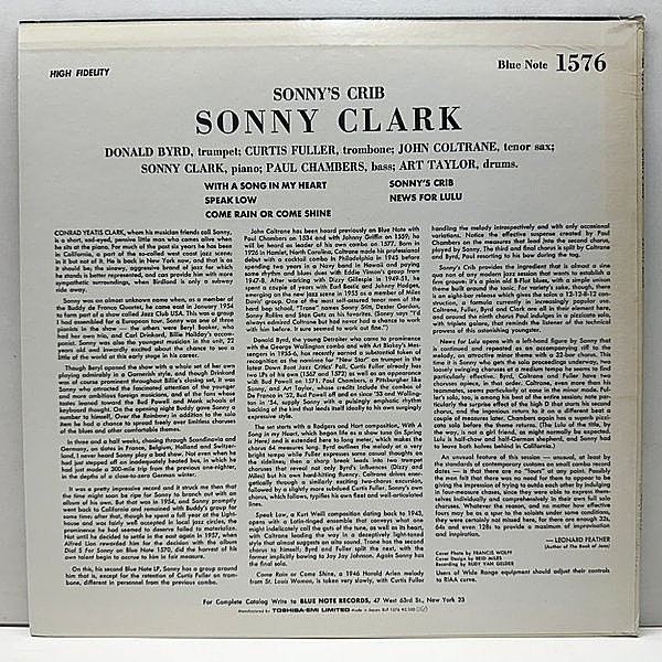SONNY CLARK / Sonny's Crib (LP) / Blue Note | WAXPEND RECORDS