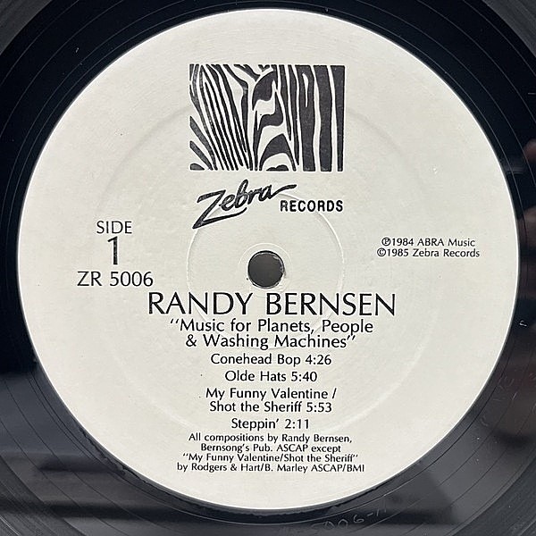 洋画　ランボーのレコード RANDY BERNSEN / Music For Planets, People & Washing Machines