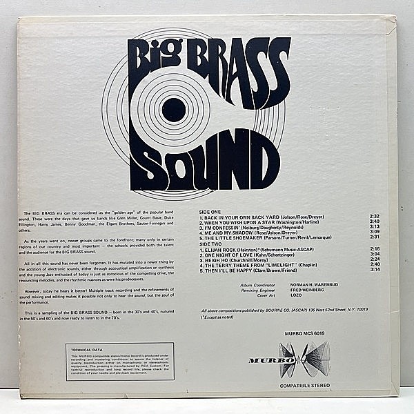 UNKNOWN / Big Brass Sound (LP) / MURBO | WAXPEND RECORDS