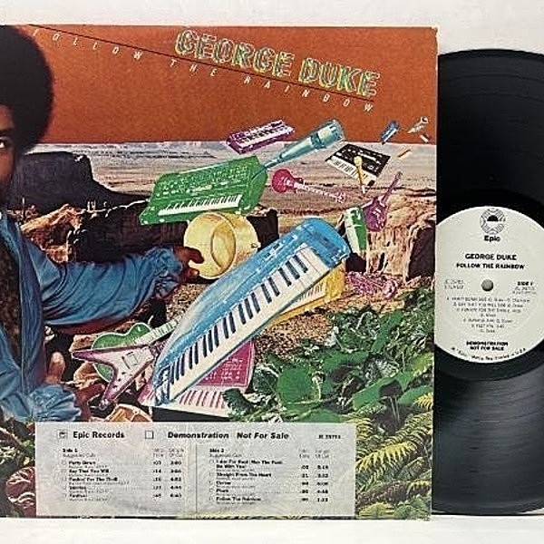 レコードメイン画像：プロモ 良好!! USオリジナル GEORGE DUKE Follow The Rainbow ('79 Epic) ブリージンな輝きのメロウソウル至宝 ジョージ・デューク LP
