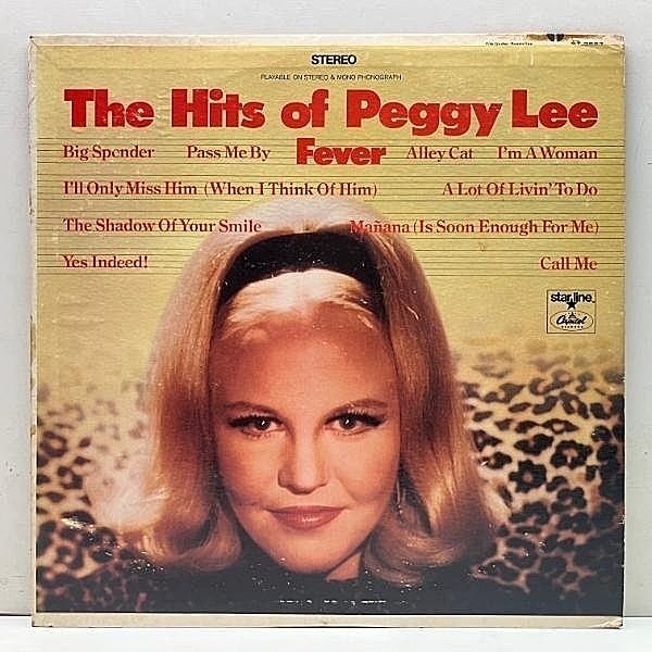 レコードメイン画像：良好盤!! USオリジナル 的カスタムLbl. PEGGY LEE The Hits Of ('68 Capitol ST 2887) ペギー・リーのヒット曲集