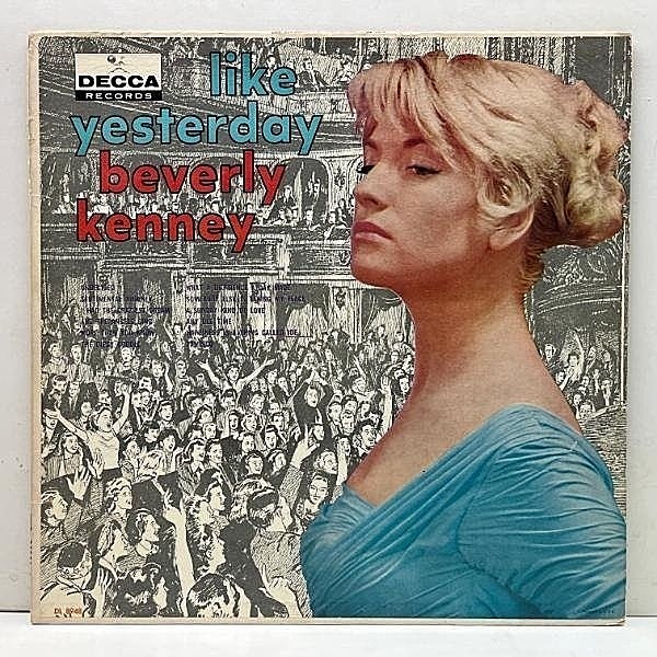 レコードメイン画像：美再生!音抜群! プロモ FLAT MONO 深溝 USオリジナル BEVERLY KENNEY Like Yesterday (Decca 8948) ビヴァリー・ケニー 最高傑作 Promo