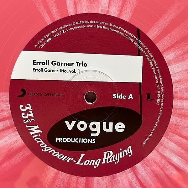 エロール・ガーナー アルバム3枚 +1枚 ERROLL GARNER / Erroll Garner Trio Vol.1 (LP) / Vogue