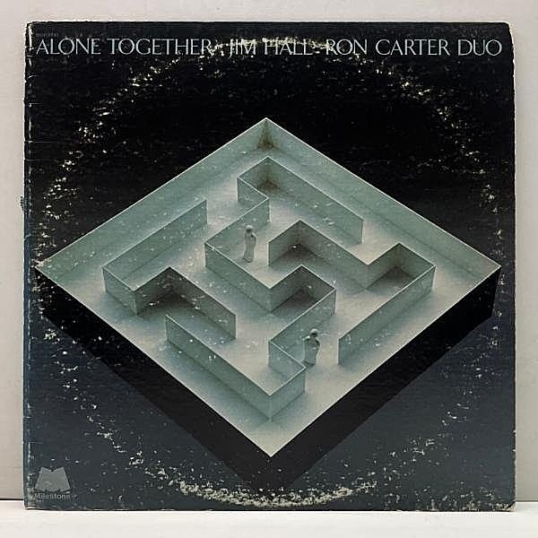 レコードメイン画像：USオリジナル 1Aマト JIM HALL / RON CARTER DUO Alone Together ('73 Milestone) ジム・ホール＆ロン・カーター 異色の変則デュオ