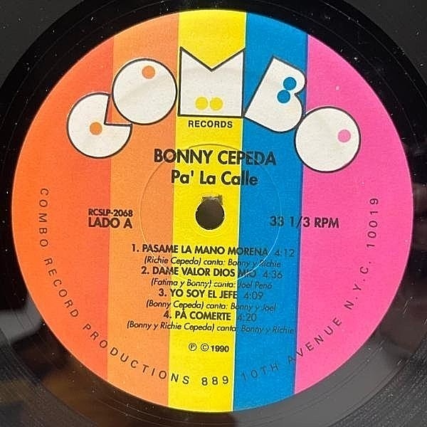 BONNY CEPEDA / Pa' La Calle (LP) / Combo | WAXPEND RECORDS