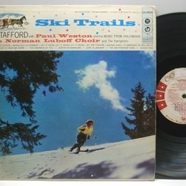 レコードメイン画像：プロモ 6eye 深溝 MONO オリジナル JO STAFFORD Ski Trails ('56 Columbia) ジョー・スタッフォードが唄う冬の季節に特化した名作
