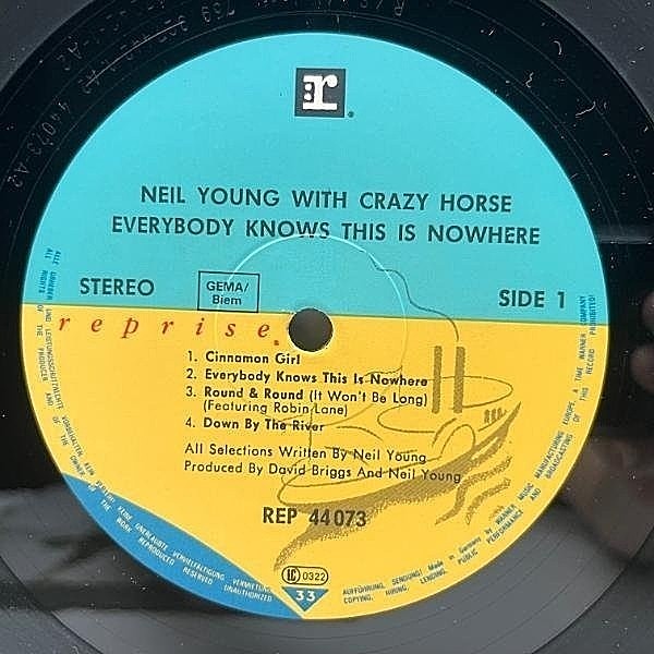 NEIL YOUNG / CRAZY HORSE / Everybody Knows This Is Nowhere