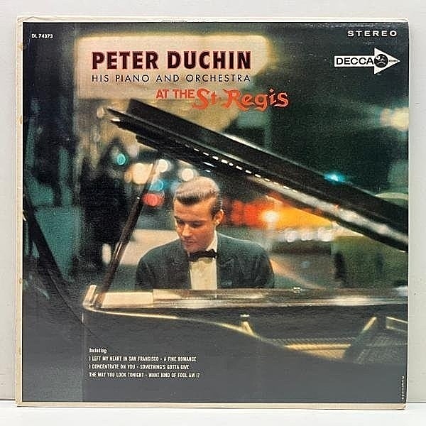 レコードメイン画像：良好!! 初版 マルチバー USオリジナル PETER DUCHIN At The St. Regis ('63 Decca) ピーター・デューチン 優雅なスタンダード集