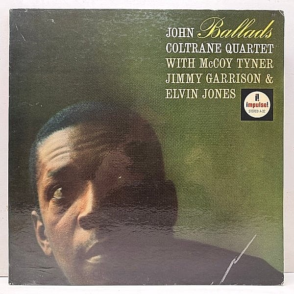 レコードメイン画像：US初期プレス 橙ラベ GFコート JOHN COLTRANE Ballads (Impulse AS-32) ジョン・コルトレーン／バラード McCOY TYNER, ELVIN JONES