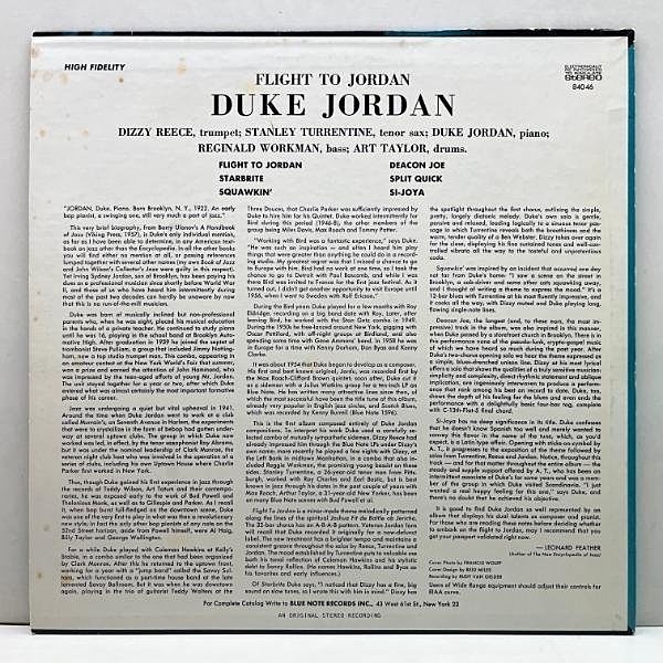 DUKE JORDAN / Flight To Jordan (LP) / Blue Note | WAXPEND